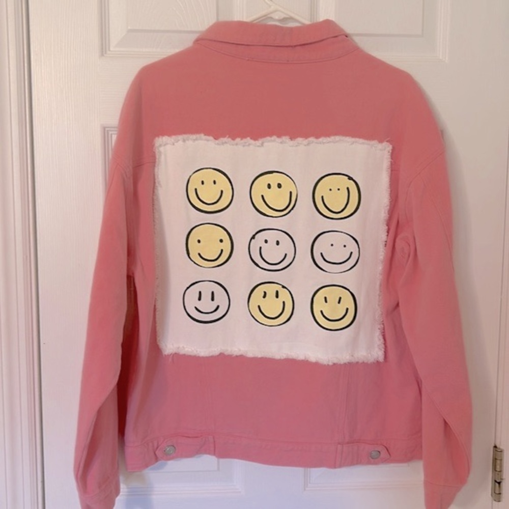 Fantastic Fawn Smiley Denim Jacket